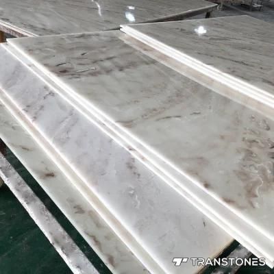4*8FT Polished Translucent Artificial Onyx Stone Interior Decorated Alabaster Sheet