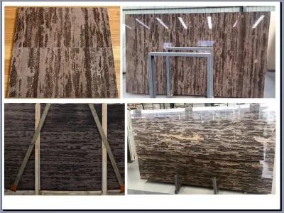 Professional Biggest Factory Brown Golden Beach Marble