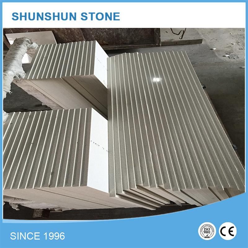 Artificial White Quartz Stone Bathroom Vanity for Home