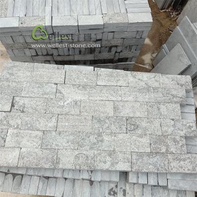 Dark Grey Flamed Blue Limestone Driveway Paver
