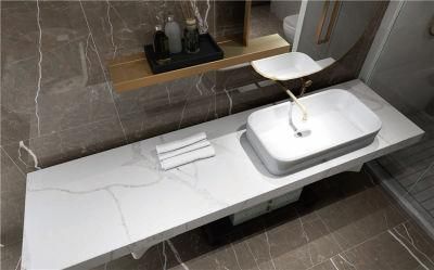 China Factory Direct Engineered Custom Quartz Countertop for Vanity and Kitchen