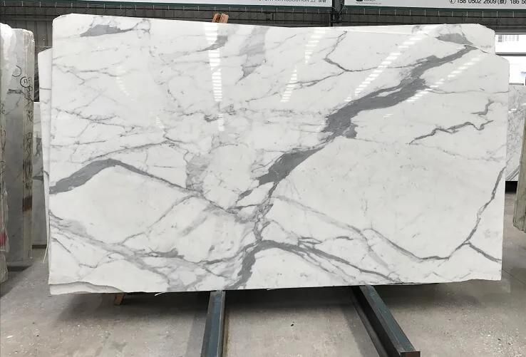 Statuario White Marble for Slab/Kitchen/Bathroom/Countertop/Wall/Floorl Tile