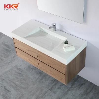 White Marble Customized Bathroom Vanity Top for Hotel Decoration