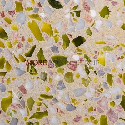 Bathroom Colorful Terrazzo Stone Flooring