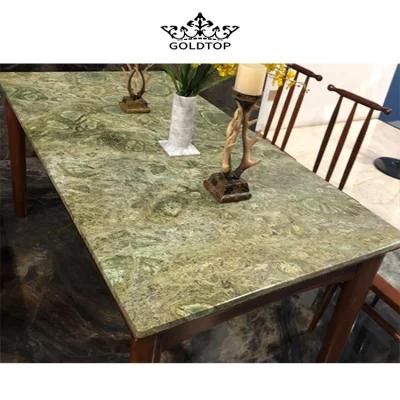 Factory Wholesale Natural Stone Polished/ Honed Surface Bathroom/Kitchen /Living Room Countertop Persian Green Marble for Home