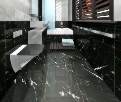 Cheapest Black Nero Marquina Marble Tiles for Villa, Hotel Projects