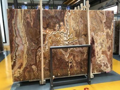 China Yellow Honey Onyx Slab Floor Wall Tile/Bathroom Decoration Onyx