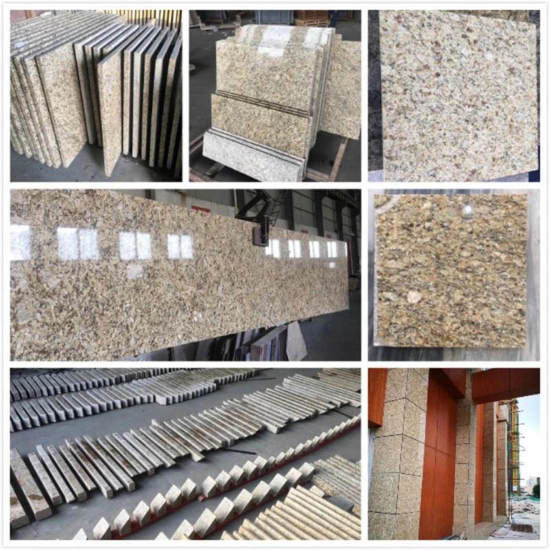 Best Price Brazil Yellow Santa Cecilia Granite Stone Kitchen Bathroom Countertops