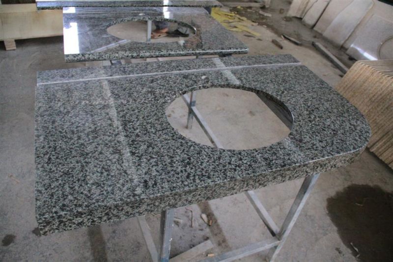 Domestic Customized Green Marble Vanity Tops for Bathroom