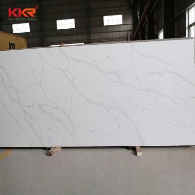 Marble Vein Surface Artificial Calacatta Quartz Stone for Quartz Kitchen Countertops
