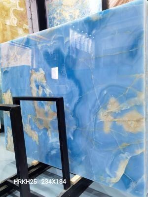 Natural Blue/Green/Red Onyx Marble Slabs for Wall Background