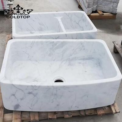 Natural Stone Grey/White/Black/Red/Brown/Green/Golden/Bianco Carrara White Marble Vanity Top for Floor/Wall/Kitchen/Bathroom Tiles/Countertops