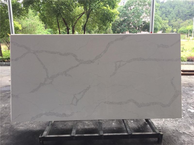 Artificial Stone Calacatta/Carrara White Quartz Wholesale Solid Surface Counter Top Table