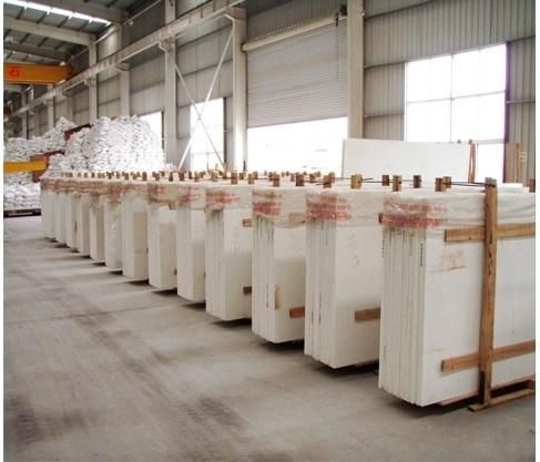 Pure White Crystallized Glass Minicrystal Countertop Artificial Stone Marble