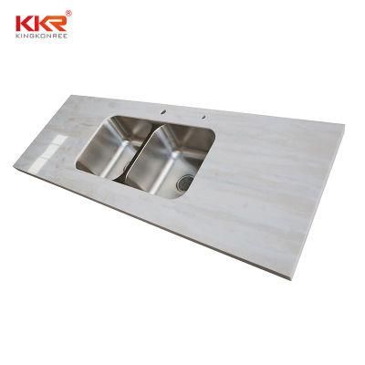 Kingkonree Solid Surface Acrylic S Lowes Bathroom Vanity Top with Sink