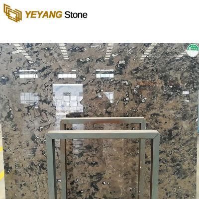 China Natural Stone Polished Grey Marble Slabs for Kitchen Countertop