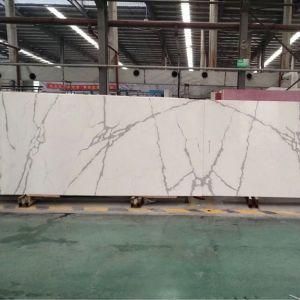 Wholesale China Polished Cararra /Calacatta White/Engineered Quartz Stone Slabs