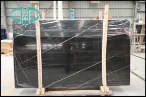Popular High Polished Saint Laurent Black, Sahara Noir Marble for Countertop/Front Desk/Reception Desk