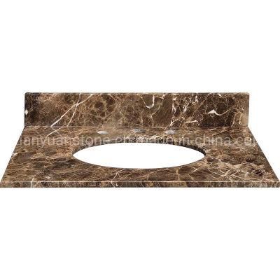 Imported Marble Dark Emperador Vanity Tops for Bathroom