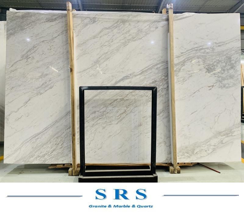 Greece Volakas White Marble for Floor Tiles/Slabs/Kitchen Countertops Marble Flooring Slab