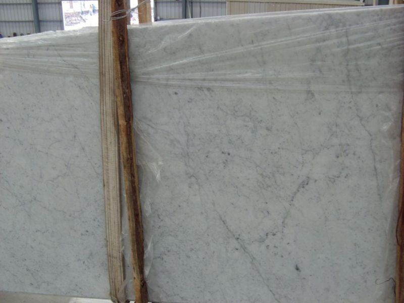 Natural Stone White Marble Bianco Carrara Marble Wall & Flooring Tiles