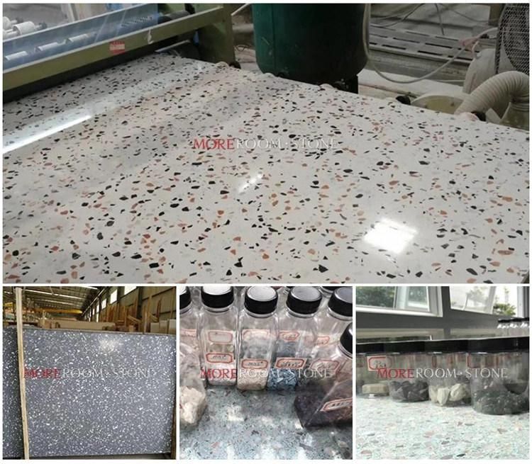 Natural Porcelain Sintered Stone Terrazzo Pattern Countertops, Big Slab, Background Wall