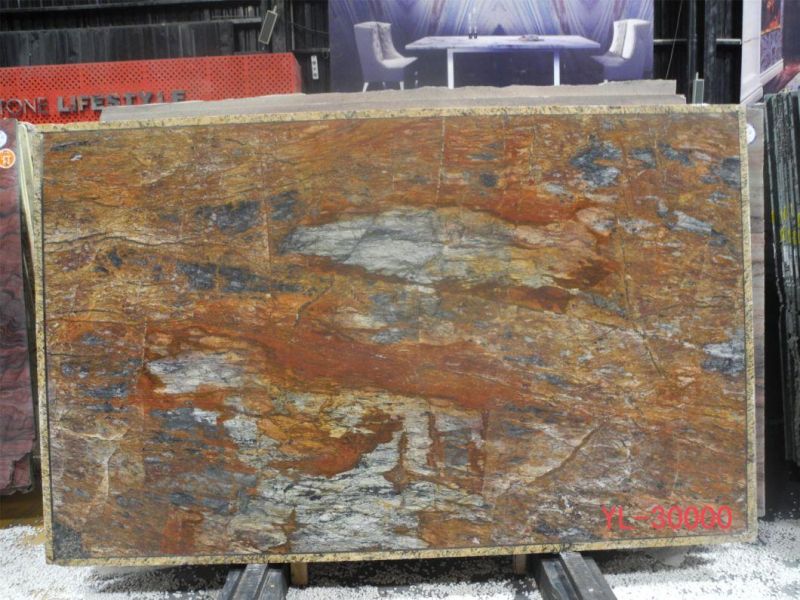 Picasso Colour Polished Marble Slabs for Interior Flooring Wall Decoration