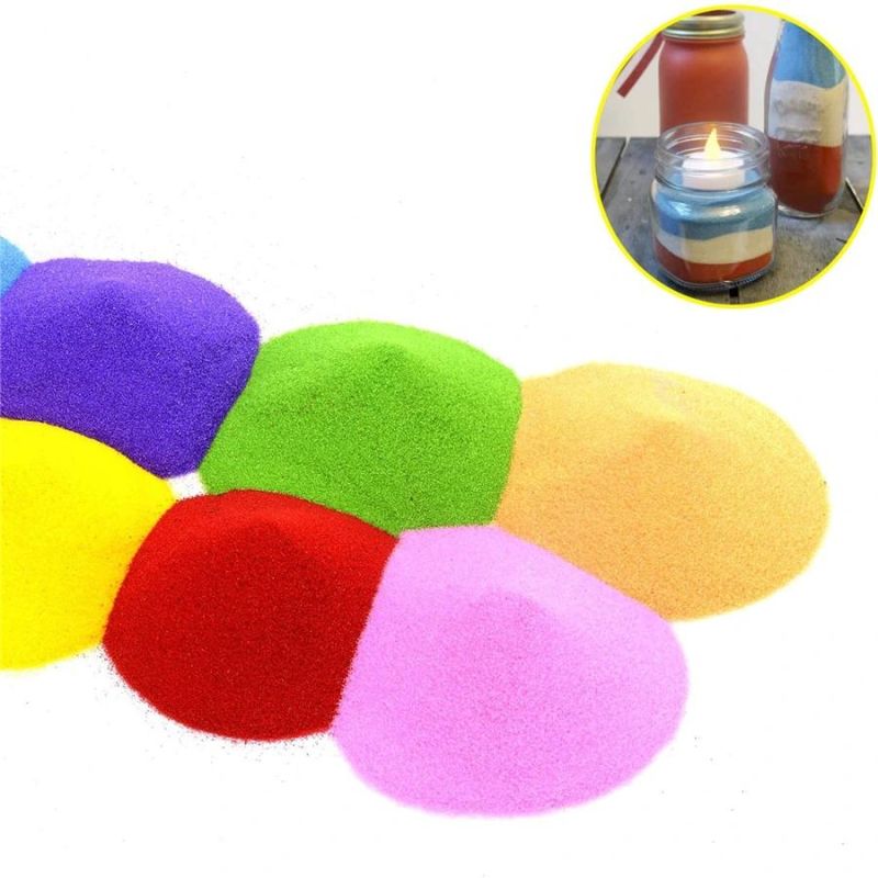 Macaron Green Colored Sand Dyed Sand for Kids Painting