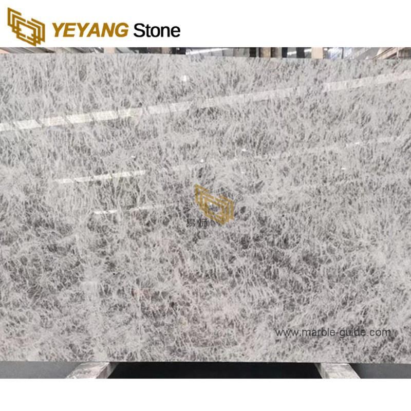 Grey Natural Marble Slabs for Wall/Flooring/Backsplash/Kitchen/Bathroom/Countertop/Vanity Top