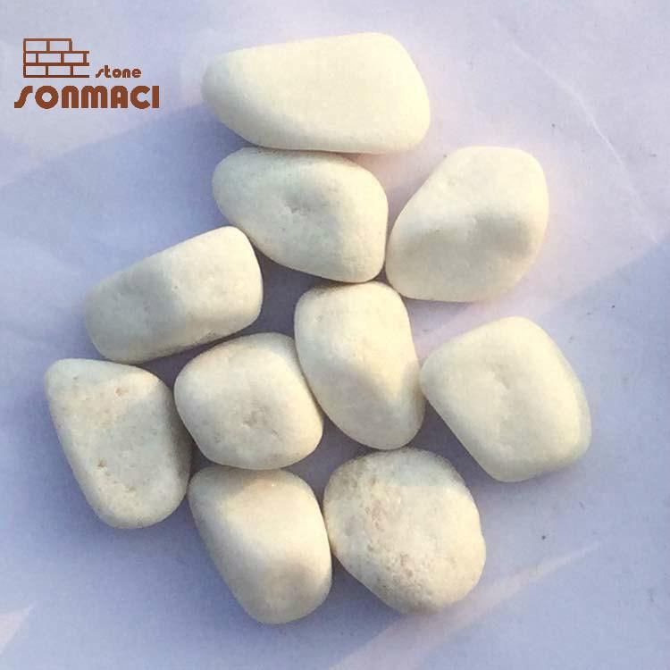 3-5cm Tumbled Natural White Garden Landscape River Pebble Stone