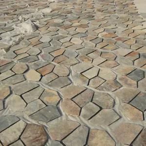 Natural Chinese Multicolor Slate Ourdoors Paving Stone (SMC-R052)