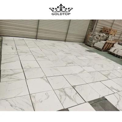 300X600mm Calacatta White Honed Unique Natural Marble Floor Wall Tile for Living Room Home Decoration