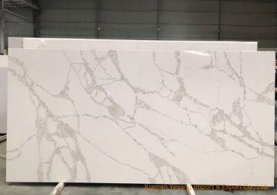 China New Calacatta Quartz for Tile/Slab/Countertops Wall Flooring Mosaic Bulk Sale