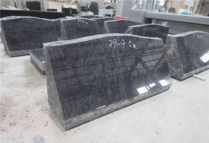 Ggranite Bahama Blue Slants Headstone, Monument