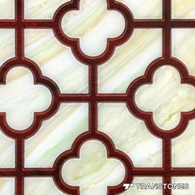 Classic Design Translucent 3D Stone Panel Alabaster Wall Panel