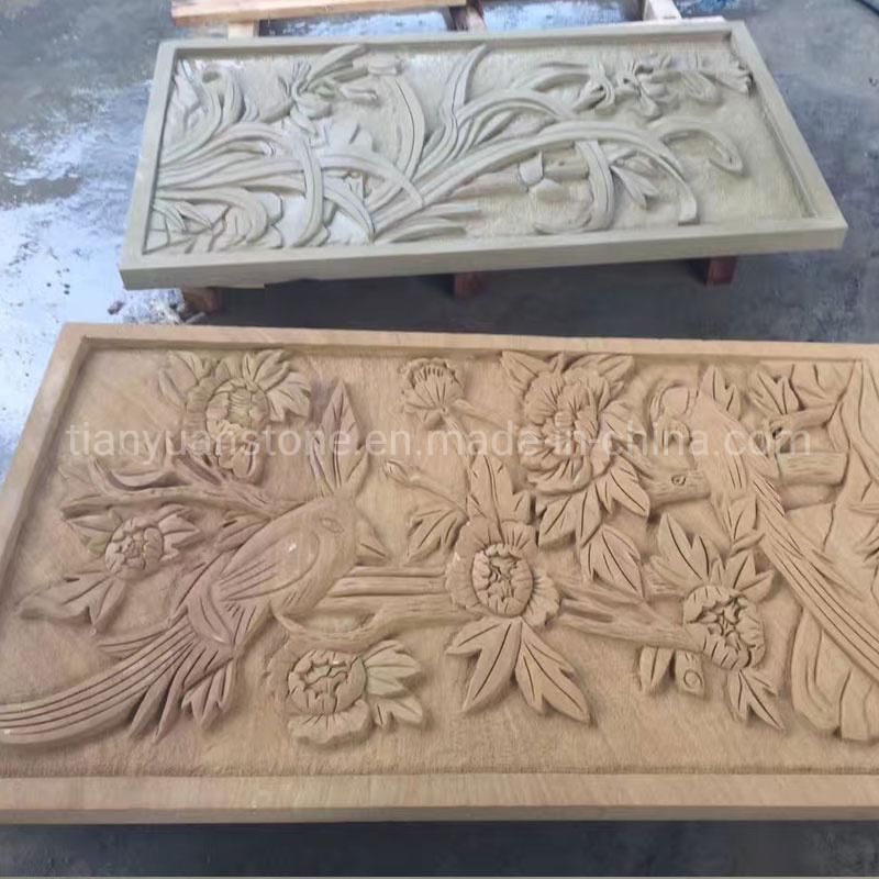 Sandstone Sculpture Relievo for Wall Hanging Art Decoration