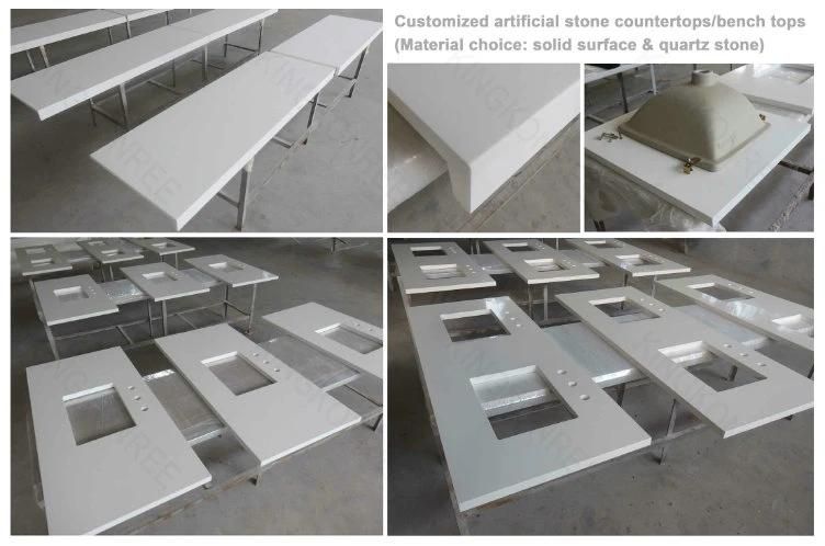 Venaro Solid Surface Kitchen Countertop Bathroom Quartz Vanity Top