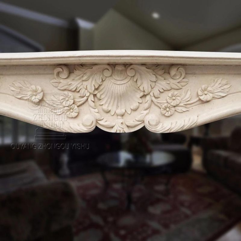 French Style Marble Fireplace