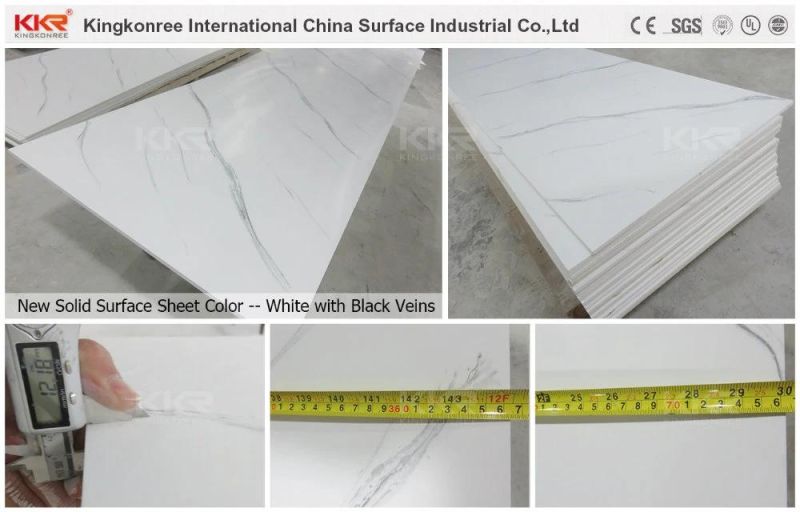 Building Material Artificial Marble Acrylic Stone Solid Surface Sand Blasted Surface Vanity Top