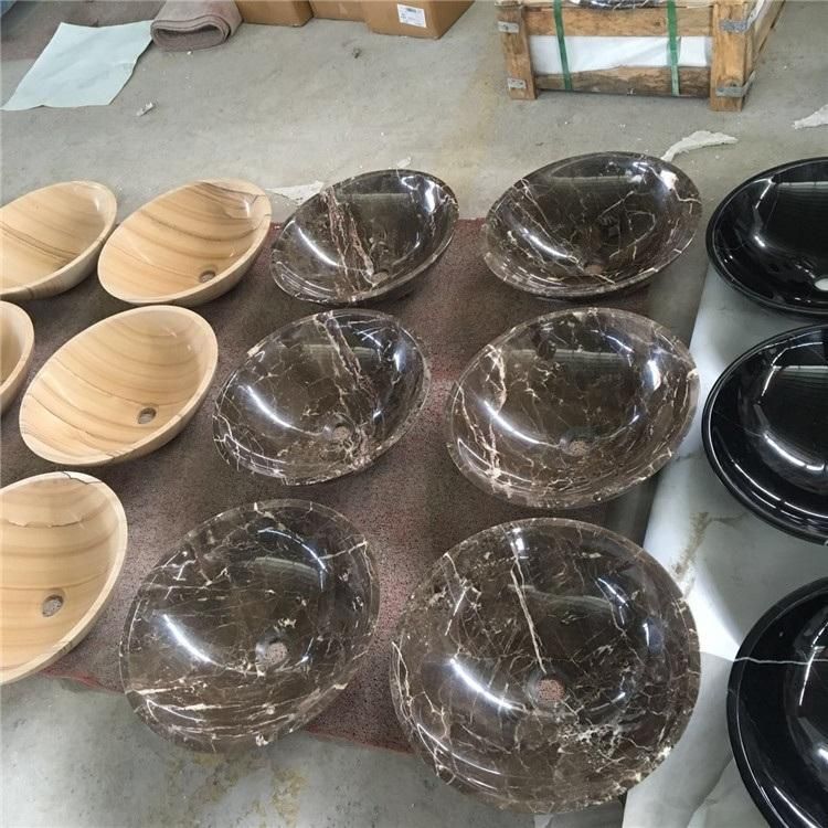 Popular Colorful Marble Basins Sinks for Bathroom