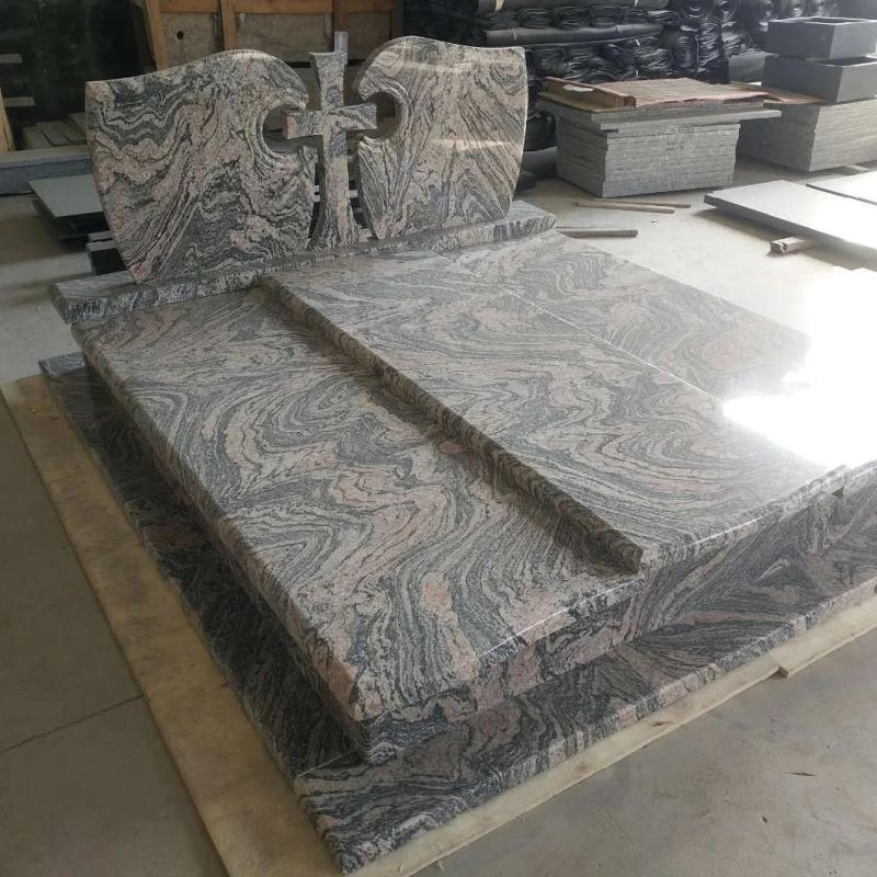 Customized Natural Stone Black Granite with Best Quality Monument Tombstone