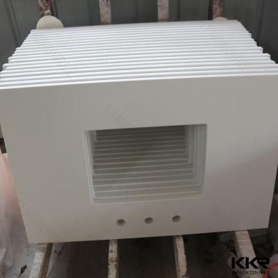 Cut-to-Size Quartz Concrete Countertop, Prefabricated Solid Surface Countertop
