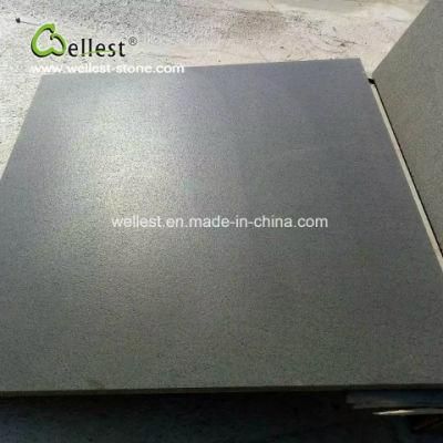 Antique Finish Hainan Black Basalt Tile for Feature Wall and Floor, Blue Stone Paver