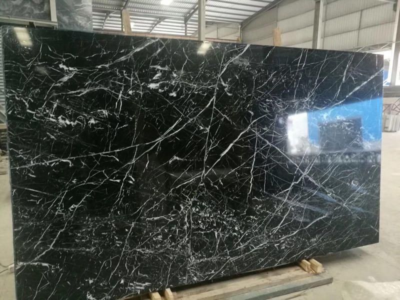 China Black and White, Nero Marquina Marble for Stair Step