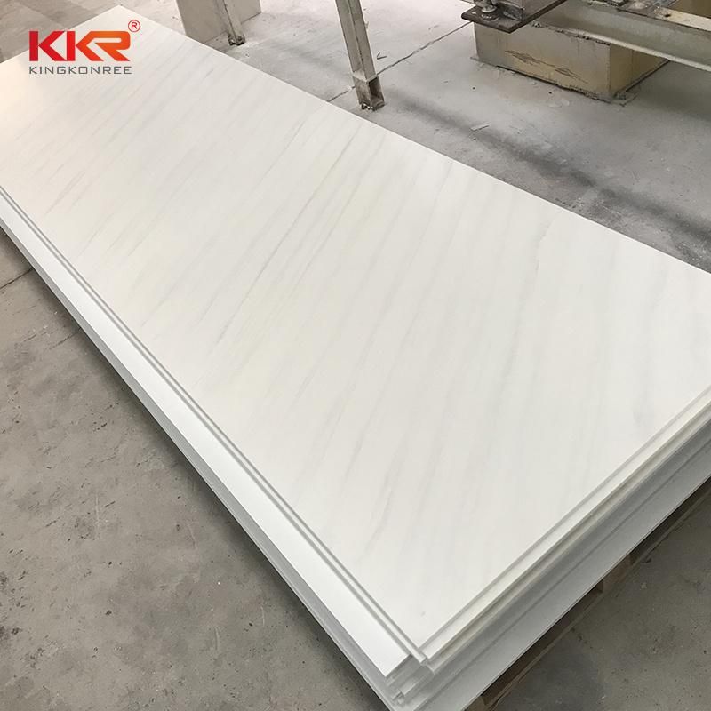Vein Solid Surface Resin Stone Bathroom Slab for Kitchen Countertop