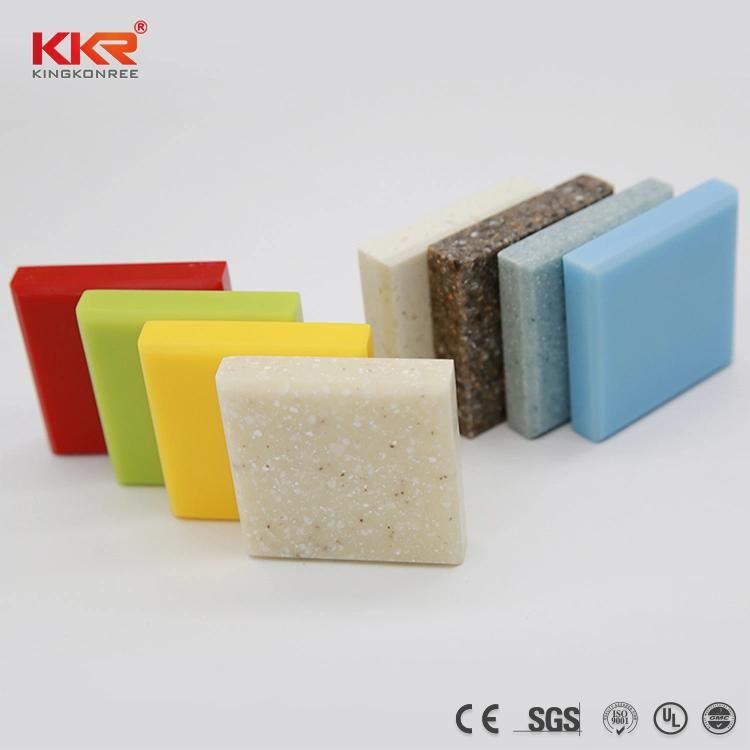 Kingkonree Veining Marble Bended Pure Acrylic Solid Surface LG Corian Price