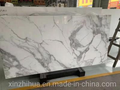 Nano/4th Generation Nano-Glass Slabs Calacatta Marble Statuary Artificial Marble/Tiles