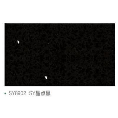 Hot Sale Kitchen Top Black Artificial Marble with Small Grain Customized Countertop