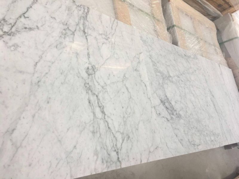 Natural Stone White Marble Bianco Carrara Marble Wall & Flooring Tiles