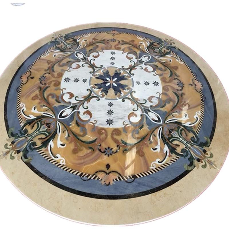 Factory Customized Kitchen Znd Hall Floor Flower Waterjet Marble Tiles Design Floor Pattern